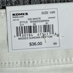 Sonoma Women’s White Denim Skirt Photo 8