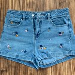 PacSun Denim Floral Shorts Photo 0