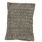 Betsey Johnson Scarf Silver Gray Pearl Beads Infinity Cowl Neck Knit Neck Warmer Photo 0
