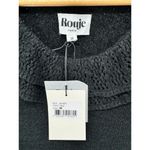 NWT Rouje Paris Womens Javier Dress Short Sleeve Ruffle Neck Knit Black Size‎ 36 Size 6 Photo 2