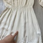For Love & Lemons  Dress long sleeve v neck fringe mini womens Cream (small) Photo 4