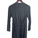 Natori  Womens Longline Cardigan XS Gray Modal Lightweight Duster Lounge‎ Belted Photo 5