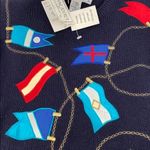 BONNIE BOERER RARE Vintage Nautical Yachting Sweater Size S NEW Blue Photo 10