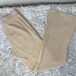 Wildfox Ribbed Wide Leg Cora Pants Size Small Wheat Color Photo 1