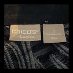 Chico's Chico Black/silver jacket. 1/4 length sleeves. M Photo 1