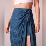 Band of Gypsies Band of the Free Deep Teal Celene Side Drape Skirt NWT Photo 3