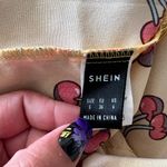 SheIn Women’s Cherry Print Yellow Ruffle Hem Skirt Size Small Photo 7
