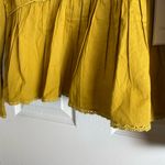 Calligraphie peplum blouse in a mustard yellow/mustard woman’s top Size small Gold Photo 3