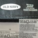 Old Navy  Womens Jeans Black Sky Hi Straight Extra High Rise Button Fly Size 18 Photo 9