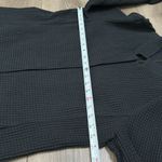 Eileen Fisher Stand Up Collar Waffle Knit Long Dress Jacket Black Size Large Photo 11