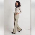 Madewell  The Petite Harlow Wide Leg Pant 12P Forgotten Landscape Khaki Beige Photo 2
