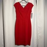 Classiques Entier  Red VNeck Sheath Dress 2 Photo 7