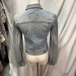Hollister Vintage Y2K  Company Denim Trucker Jacket Light wash Stretch Juniors Sm Photo 3