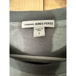 James Perse  Women Basic Gray Crew Neck Short Sleeve T-Shirt Size 1 - Tissue Tee Photo 1