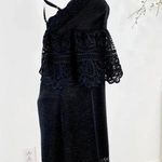 Gianni Bini  Monica Black Lace Peplum Strappy Dress Black Size 0 NWT Photo 7