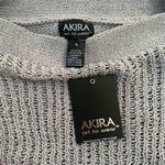 Akira  Gray Blouse‎ Elegant Top Photo 2