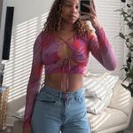 Glassons  Mesh Cut Out Longsleeve Top Photo 0