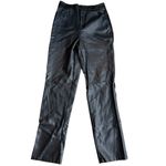 White Fox Boutique White Fox Size M Straight Leg Faux Leather Pant Black Going Out Edgy Alternative Photo 1