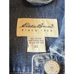 Eddie Bauer VTG‎  Denim Vest Womens Size XS Button Sleeveless Pockets 90s Photo 7