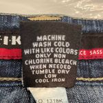 Kikat Classic Patch Pocket Cottagecore Denim Skirt Blue Size 14 Photo 6