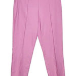 Crown & Ivy  Pink Pull-on Ankle Pants NWT Size 8 Preppy Pink Pants Photo 0