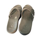 Crocs Rhonda Strappy Wedge Slide Sandal Womens Size 9 black Photo 2