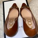 Gucci  Brown Leather Heels with GG Horsebit Accents Photo 8