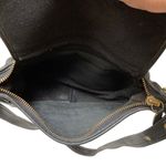 Coach Vintage Patricia Saddle Flap Bag Black Leather Crossbody Messenger 9951 Photo 6