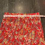 Status by Chenault Women's XL Red Floral Pleated Short Mini Skirt Photo 7