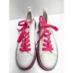 Olivia Miller  Shoes Womens Size 8 Sneaker Gazelle White Canvas Pink Ombre Casual Photo 2