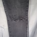 Madewell  9” Mid-Rise Skinny Distressed Black Denim Jeans Raw Hem Womens 30 Photo 5