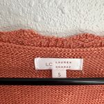 LC Lauren Conrad  Square Neck Coral Knit Sweater Size Small Photo 1