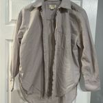 Anthropologie Maeve Bennett button down Grey size small Photo 1