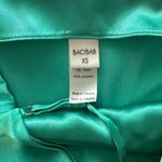 Baobab green satin cross neck slip dress open back size xs Photo 2