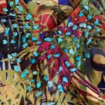 Mix Nouveau green tropical sheer coverup/tunic Size XL Photo 1