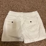 Cato Classic Shorts 8 Cotton Blend Elastic Waist Zip Fly Snaps Pockets White Photo 2