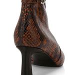 Joie  Rawly Snakeskin-Embossed Leather Ankle Boots Photo 1