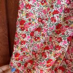 Emmelee for Francesa's Collection Pink Floral Short Skirt Sz Large 100% Cotton Photo 4