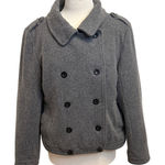 Old Navy  Wool Blend Heathered Double-Breasted Pea Coat Size XL Classic Old Money Photo 0