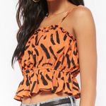 Forever 21 NWT Crinkled Brushstroke Cropped Cami Photo 2