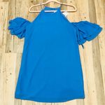Naked Zebra NWT  Cold shoulder periwinkle dress small . Photo 1