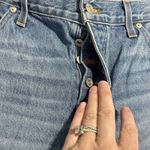 Madewell Jeans Womens 32 Blue Low-Slung Straight 100% Cotton Button Fly USA Photo 6