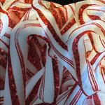 Terez  Christmas candy cane Large L Red and White Patterned Leggings 20% spandex Photo 5