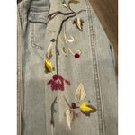 Vera Wang  Embroidered Denim Embroidered Jacket with Beading Floral Birds Vintage Photo 10