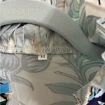 Blue Green Ruffled flowery cap sleeve dress M Size M Photo 5