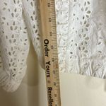 Rebecca Taylor ladies White Embroidered Lace Puff Sleeve eyelet blouse Top XS Photo 6