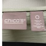 Chico's  Size 0 (Small) Green Boat Neck Bateau 3/4 Sleeves Cotton T-Shirt *READ* Photo 4