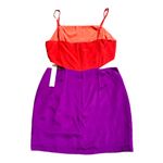 Line and Dot Colorblock Cutout Silk Dress Large NWT Photo 4