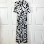 Anthropologie NWT  Maeve Printed Short-Sleeve Floral Maxi Shirt Dress XS Photo 3