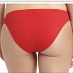California Waves  RED Ribbed Bikini Swim Bottom Photo 1